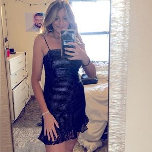 Black mini dress